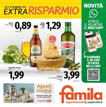 Volantino Famila - 7/8/2026 - 16/8/2026.