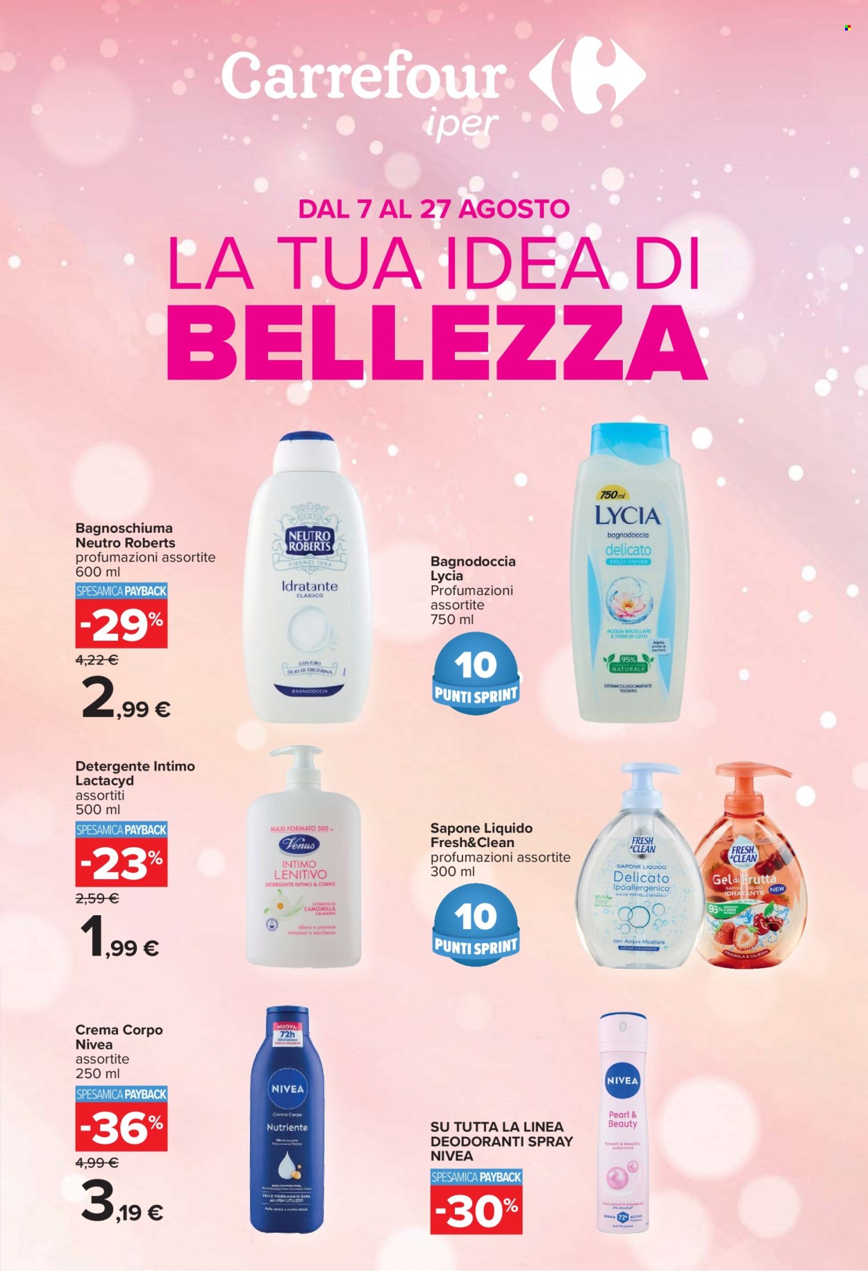 Volantino Carrefour - 7/8/2026 - 27/8/2026. Pagina 1