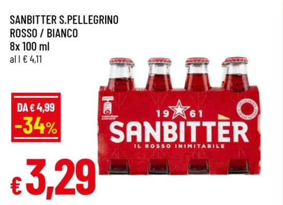 SANBITTER S.PELLEGRINO ROSSO / BIANCO