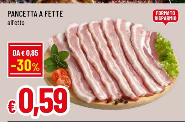 Pancetta a fette