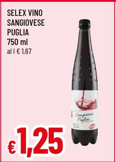 SELEX VINO SANGIOVESE PUGLIA