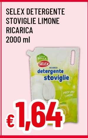 SELEX DETERGENTE STOVIGLIE LIMONE RICARICA