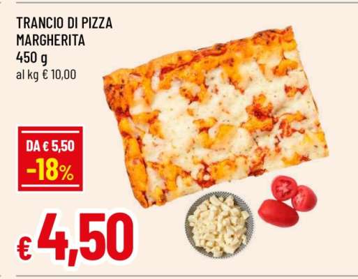 TRANCIO DI PIZZA MARGHERITA