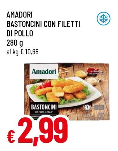 AMADORI BASTONCINI CON FILETTI DI POLLO