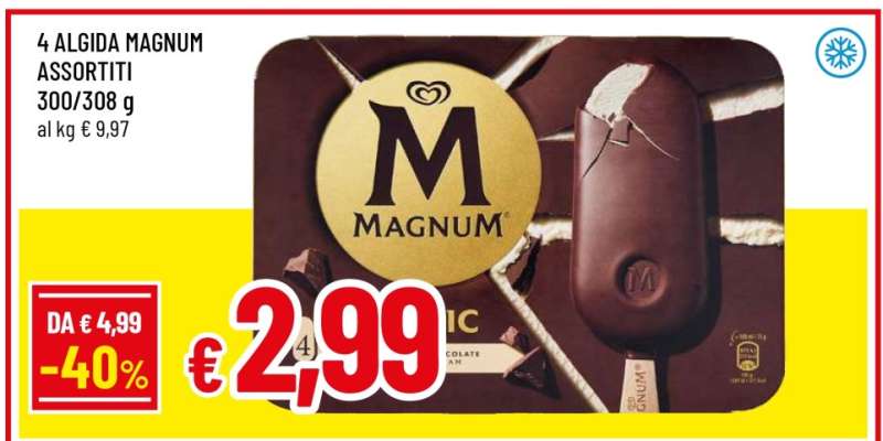 4 ALGIDA MAGNUM ASSORTITI