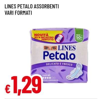 LINES PETALO ASSORBENTI VARI FORMATI