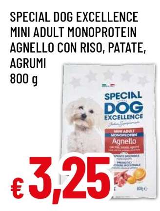 SPECIAL DOG EXCELLENCE MINI ADULT MONOPROTEIN AGNELLO CON RISO, PATATE, AGRUMI