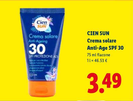 CIEN SUN Crema solare Anti-Age SPF 30