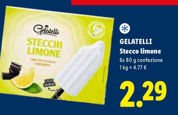 GELATELLI Stecco limone