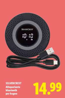 SILVERCREST Altoparlante Bluetooth per bagno