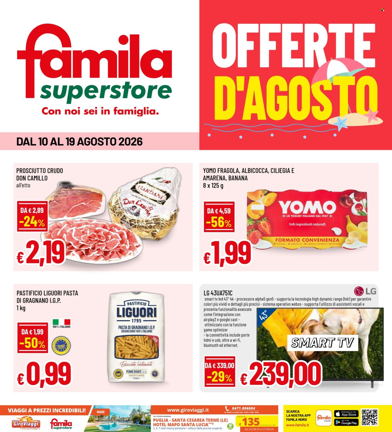 Volantino Famila - 10/8/2026 - 19/8/2026. Pagina 1