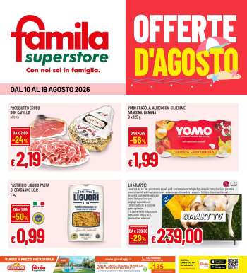 Volantino Famila - 10/8/2026 - 19/8/2026.