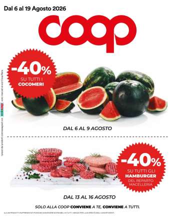 Volantino Coop - 6/8/2026 - 19/8/2026.