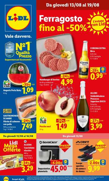 Volantino Lidl - 13/8/2026 - 19/8/2026.