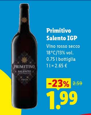 PRIMITIVO SALENTO IGP