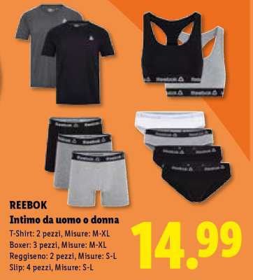 REEBOK Intimo da uomo o donna