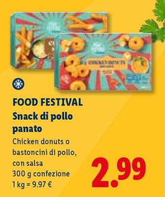FOOD FESTIVAL Snack di pollo panato