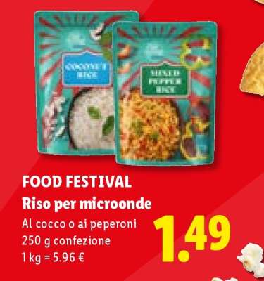 FOOD FESTIVAL Riso per microonde