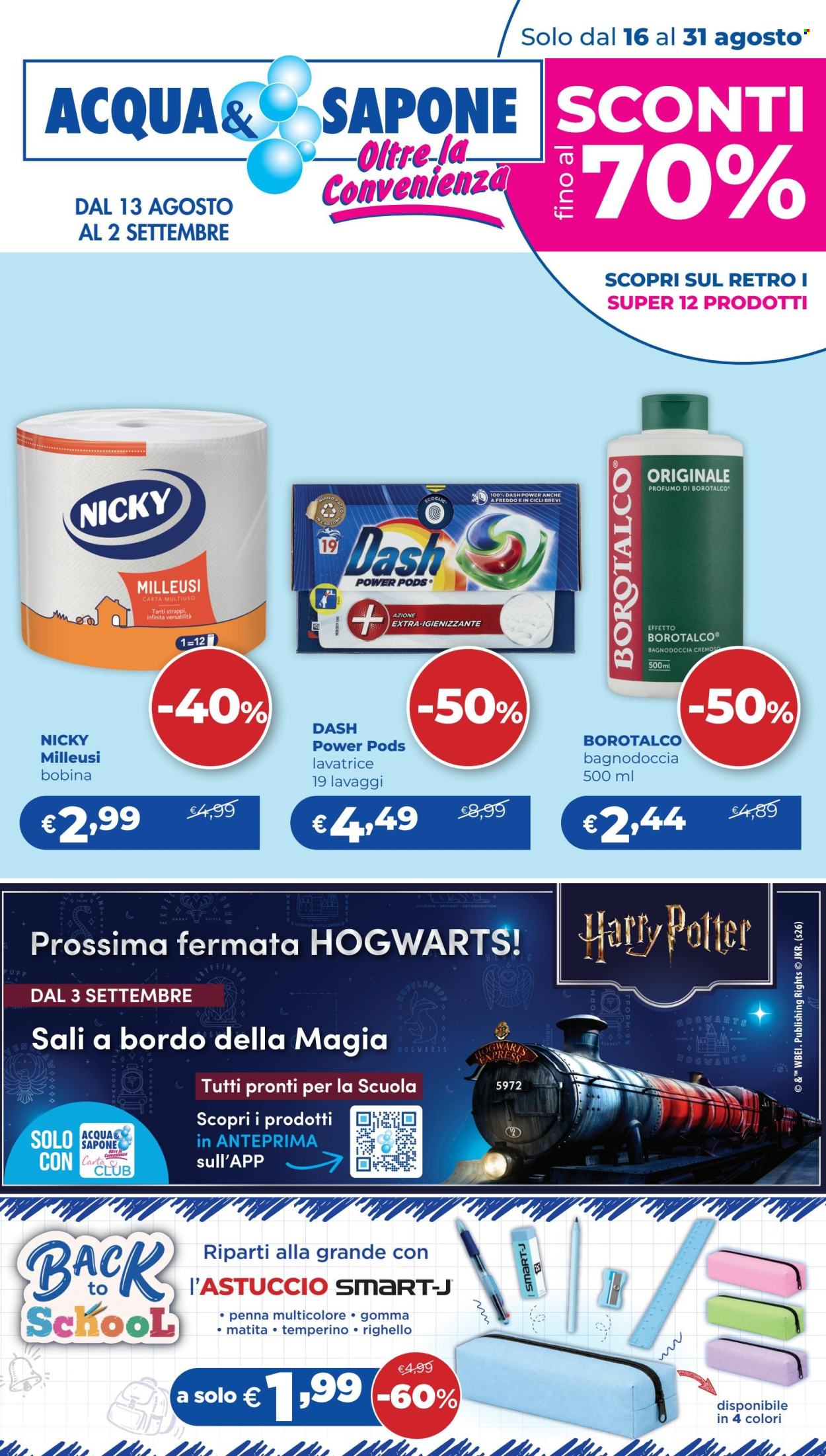 Volantino Acqua & Sapone - 16/8/2026 - 31/8/2026. Pagina 1