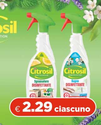 Citrosil Sgrassatore Disinfettante e Bagno Disinfettante