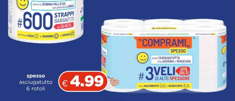 spesso asciugatutto 6 rotoli