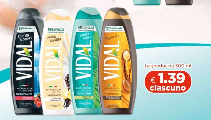 VIDAL bagnodoccia 500 ml