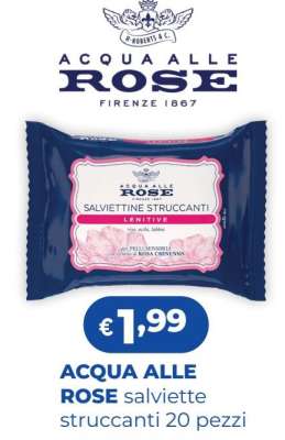 ACQUA ALLE ROSE salviette struccanti 20 pezzi