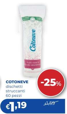 COTONEVE dischetti struccanti 60 pezzi