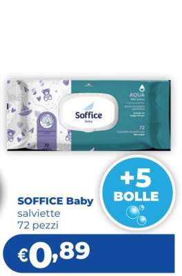 SOFFICE Baby salviette 72 pezzi