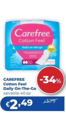 CAREFREE Cotton Feel Daily On-The-Go