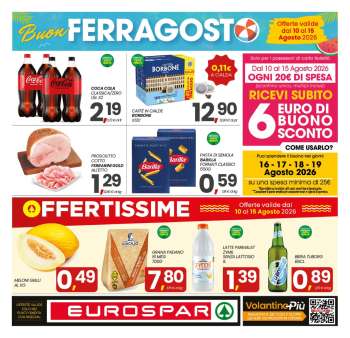 Volantino Eurospar - 10/8/2026 - 15/8/2026.