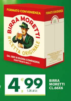 BIRRA MORETTI CL.66X6