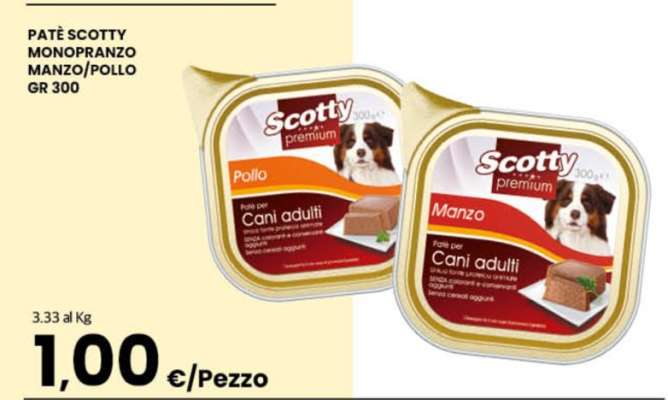 PATÈ SCOTTY MONOPRANZO MANZO/POLLO GR 300