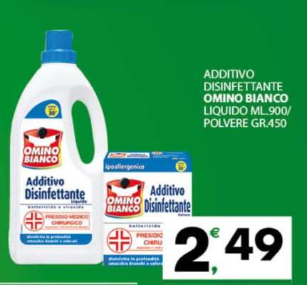 Additivo Disinfettante Omino Bianco