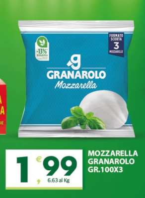 MOZZARELLA GRANAROLO GR.100X3