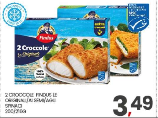 2 CROCCOLE FINDUS LE ORIGINALI/AI SEMI/AGLI SPINACI
