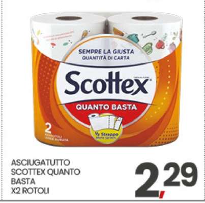 ASCIUGATUTTO SCOTTEX QUANTO BASTA