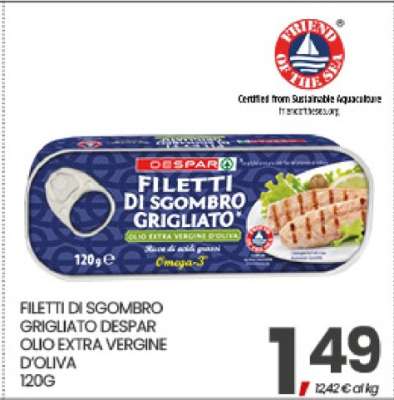 FILETTI DI SGOMBRO GRIGLIATO DESPAR