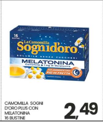CAMOMILLA SOGNI D'ORO PLUS CON MELATONINA