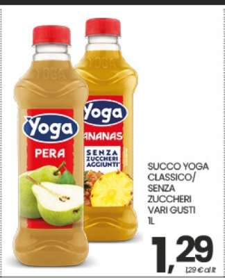 SUCCO YOGA CLASSICO/SENZA ZUCCHERI VARI GUSTI