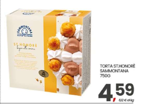 TORTA ST.HONORÈ SAMMONTANA 750G