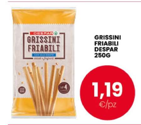 GRISSINI FRIABILI DESPAR 250G