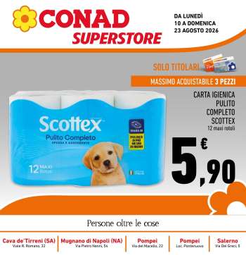 Volantino Conad Superstore - 10/8/2026 - 23/8/2026.