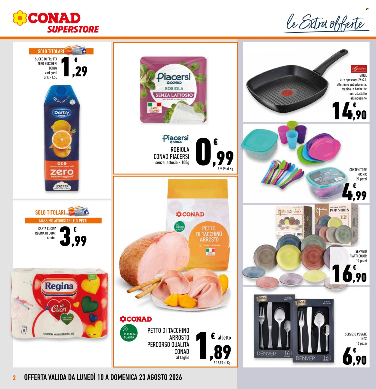 Volantino Conad Superstore - 10/8/2026 - 23/8/2026. Pagina 2
