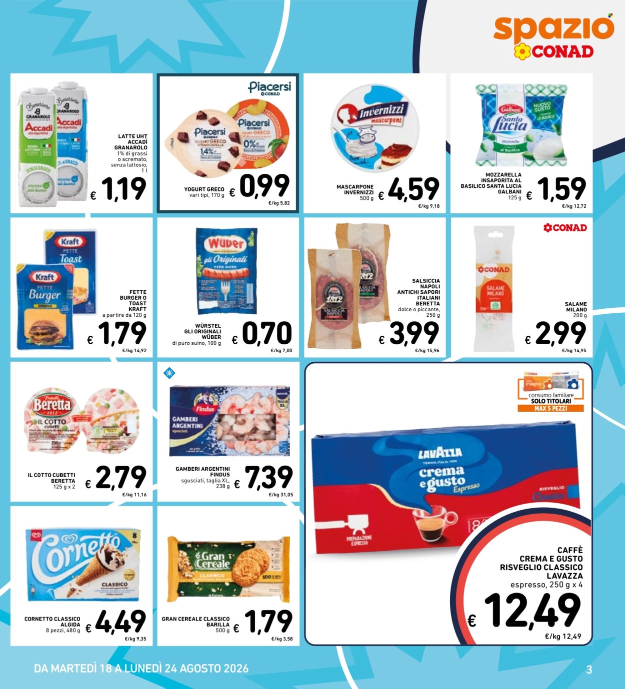 Volantino Spazio Conad - 18/8/2026 - 24/8/2026. Pagina 3