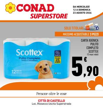 Volantino Conad Superstore - 12/8/2026 - 23/8/2026.