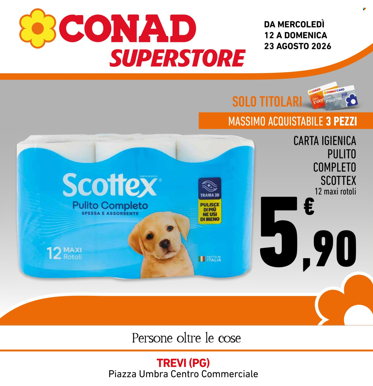 Volantino Conad Superstore - 12/8/2026 - 23/8/2026. Pagina 1