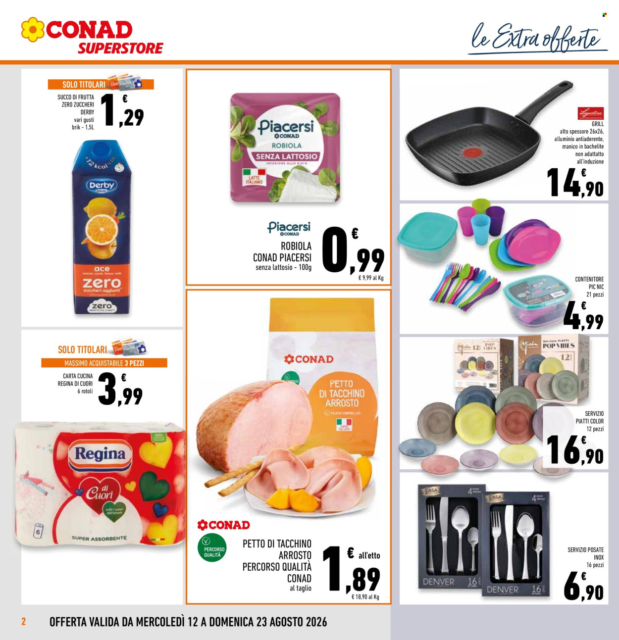 Volantino Conad Superstore - 12/8/2026 - 23/8/2026. Pagina 2