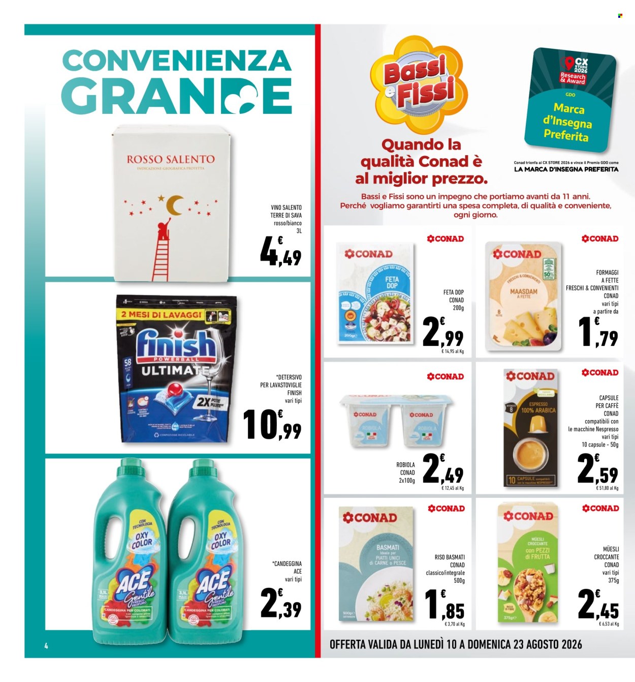 Volantino Conad - 10/8/2026 - 23/8/2026. Pagina 4