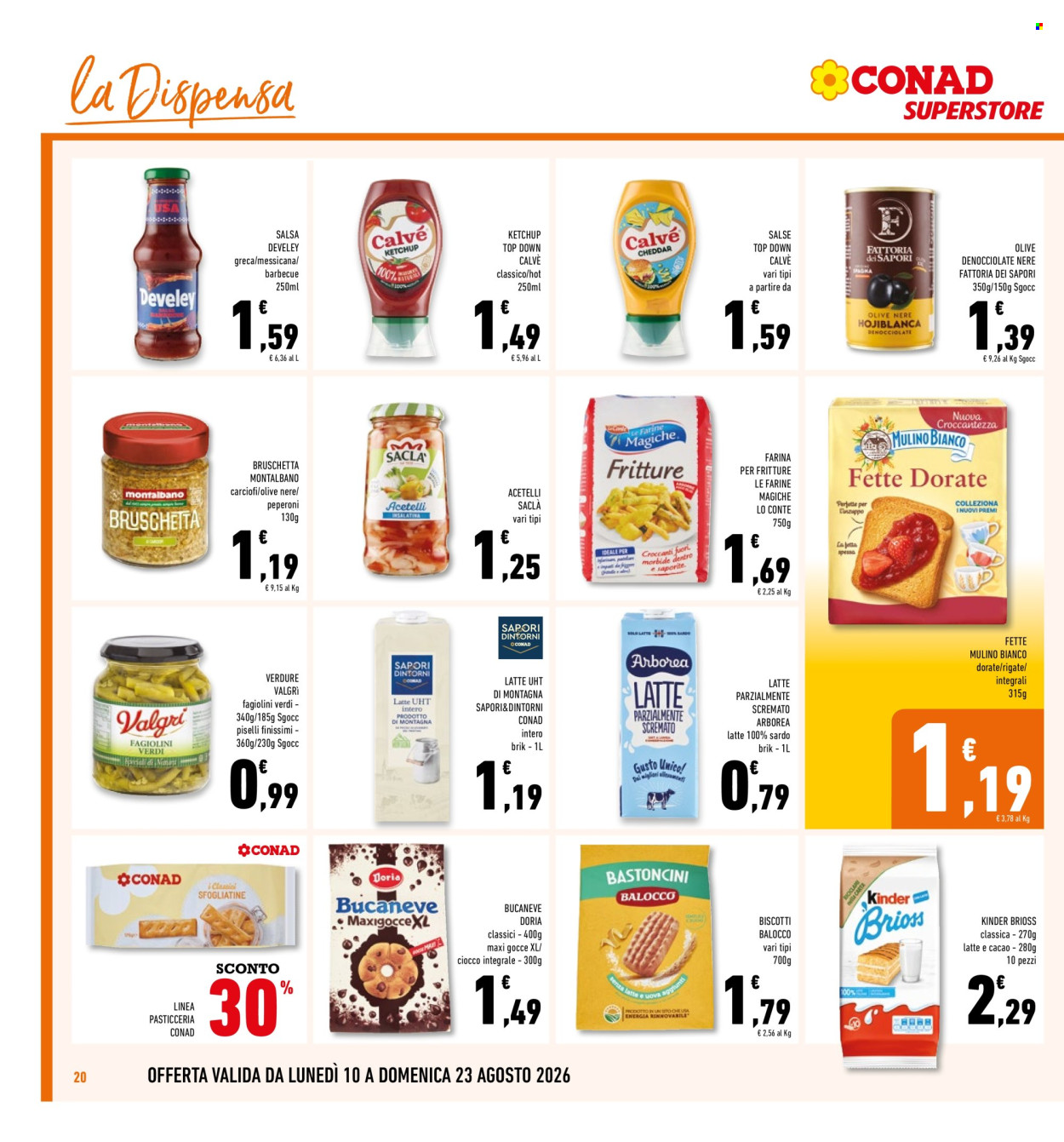 Volantino Conad - 10/8/2026 - 23/8/2026. Pagina 20